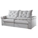 Ver imagem 7 de Sofá Retrátil e Reclinável 2,80m 4 Lugares Pillow com 18cm Fibra Siliconada Veneza - Movenzo Estofad