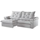 Ver imagem 6 de Sofá Retrátil e Reclinável 2,80m 4 Lugares Pillow com 18cm Fibra Siliconada Veneza - Movenzo Estofad
