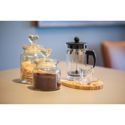 Pote Vidro Hermético Âmbar Decor Afeto Coração 1310ml - 4