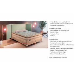 Cama Box King: Colchão Molas Ensacadas Paropas Masterpocket Eco Bamboo + Base Crc Courano Clean( - 2