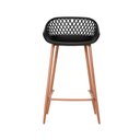 Ver imagem 4 de Kit 2 Banquetas Polipropileno e Aço Mônaco Média Espresso Móveis