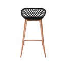 Ver imagem 6 de Kit 2 Banquetas Polipropileno e Aço Mônaco Média Espresso Móveis