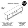 Rack Atlas com Portas de Correr para Tv até 70" Ideal para Sala Pequena:cinamomo e Off White - 6