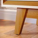 Ver imagem 3 de Rack Atlas com Portas de Correr para Tv até 70" Ideal para Sala Pequena:cinamomo e Off White