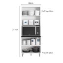 Ver imagem 5 de Conjunto Aéreo 120cm, Paneleiro Duplo e Balcão 120cm Evidence - Branco