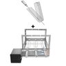 Gira Grill Inox c/ 3 Espetos Tridente + Espeto Grelha Pratic - 1