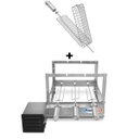 Ver imagem 1 de Gira Grill Inox c/ 3 Espetos Tridente + Espeto Grelha Pratic