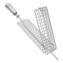 Ver mais imagens de Gira Grill Inox c/ 3 Espetos Tridente + Espeto Grelha Pratic
