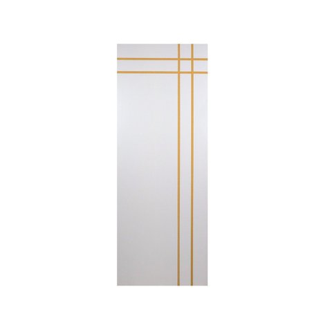 Folha de Porta Madeira Decorada 210x60cm Espessura 3,5cm Mantiqueira MGM Branco