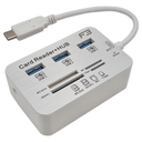 Ver imagem 1 de Hub USB 3.0 3 Portas + Leitor de Cartão Type-C F3 Jc-Tyc-Combo 603