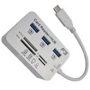 Ver imagem 4 de Hub USB 3.0 3 Portas + Leitor de Cartão Type-C F3 Jc-Tyc-Combo 603