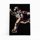 Ver imagem 1 de Astronauta Dançando Desenho Decoração Quadro Canvas 60x40cm