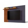 Painel Tvs 65" Detroit Chumbo e Naturalle Carmolar - 2