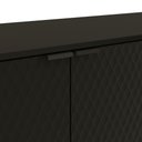 Ver imagem 4 de Aparador Kappesberg 4 Portas 3d Preto Fosco 180cm