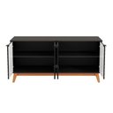 Ver imagem 6 de Aparador Kappesberg 4 Portas 3d Preto Fosco 180cm