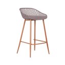 Ver imagem 3 de Kit 2 Banquetas Polipropileno e Aço Mônaco Média Espresso Móveis