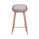 Ver imagem 6 de Kit 2 Banquetas Polipropileno e Aço Mônaco Média Espresso Móveis