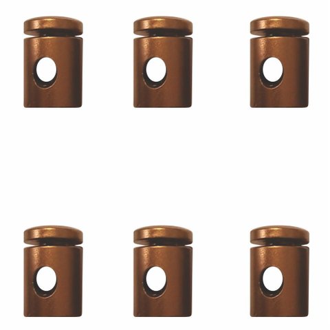 Kit-6 Desviador de Cabo Para Lustres e Pendentes e Luminária MD-6005/6 - Cobre