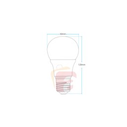 Kit 10 Lâmpada Led 7w Bulbo E27 6500k Bivolt - 4