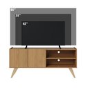 Ver imagem 5 de Rack para TV Space até 50 Polegadas Freijó Colibri Decor