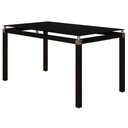 Ver imagem 2 de Mesa 6 Cadeiras Malva Tampo Vidro 140cm Sf Preto