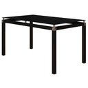 Ver imagem 5 de Mesa 6 Cadeiras Malva Tampo Vidro 140cm Sf Preto