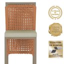 Ver imagem 3 de 2 Banqueta em Alumínio Roma Fendi Corda Náutica Tecido 7