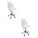 Ver imagem 1 de Kit 2 Cadeiras Escritório Secretaria Decorativa Eames Chicago