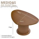 Ver imagem 3 de Mesa de Centro Orgânica 75cm Prime Cinamomo