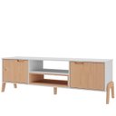 Ver imagem 1 de Rack Para TV 50 Polegadas 2 Portas BF1013 Branco Pinus HEC