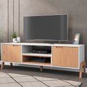 Ver imagem 2 de Rack Para TV 50 Polegadas 2 Portas BF1013 Branco Pinus HEC