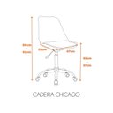 Ver imagem 3 de Kit 2 Cadeiras Escritório Secretaria Decorativa Eames Chicago