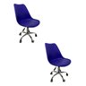 Kit 2 Cadeiras Escritório Secretaria Decorativa Eames Chicago - 1