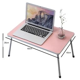 Mesa Notebook Rosa Dobravel Portatil Base em Madeira Apoio Multiuso para Cama Sofa Estudos Home Offi - 6