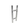 Puxador H 40 Cm Inox Cromado Porta Vidro Pivotante Tubular - 4