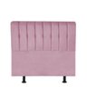 Cabeceira Estofada Kiara 90cm Solteiro para Cama Box Quarto Suede Rosa Bebê - Ahazzo Móveis - 1
