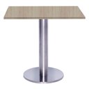 Ver imagem 5 de Mesa Beta Big Inox 75 Cm (alt) Disco Redondo Tampo Mdp Quadrado 70 Cm (larg) X 2,50 Cm (alt)