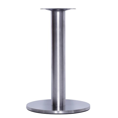 Mesa Beta Big Inox 75 Cm (alt) Disco Redondo Tampo Mdp Quadrado 70 Cm (larg) X 2,50 Cm (alt)