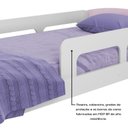 Ver mais imagens de Cama Solteiro Jardim com Protecao Montessoriana Branco/Rosa