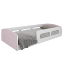 Ver imagem 4 de Cama Solteiro Jardim com Protecao Montessoriana Branco/Rosa