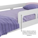 Ver mais imagens de Cama Solteiro Jardim com Protecao Montessoriana Branco/Rosa