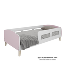 Ver imagem 3 de Cama Solteiro Jardim com Protecao Montessoriana Branco/Rosa