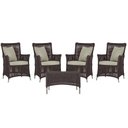 Ver imagem 1 de 4 Poltronas e 1 Mesa Igapó em Alumínio Pintura Fendi Corda Náutica Estofado 7