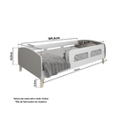Ver imagem 5 de Cama Montessoriana Solteiro Jardim com Protecao Branco/Fumê