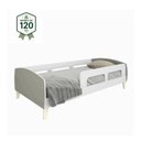 Ver imagem 3 de Cama Montessoriana Solteiro Jardim com Protecao Branco/Fumê