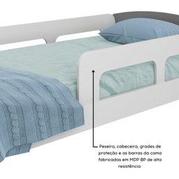 Cama Montessoriana Solteiro Jardim Com Protecao  - 6