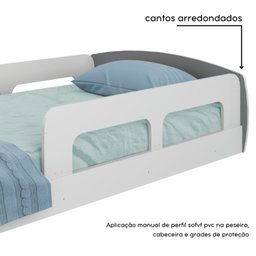 Cama Montessoriana Solteiro Jardim Com Protecao  - 7