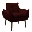 Ver imagem 4 de Kit 2 Poltrona Decorativa Sala de Estar Escritório Quarto Prime Cor: Marsala