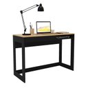 Ver imagem 2 de Escrivaninha Mesa Escritório 110cm 1 Gaveta 1 Nicho Rocklin