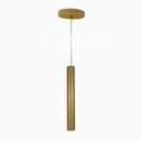 Ver imagem 1 de Kit 3 Pendente Tubo Palito 30cm - Ouro + Lampada Led 4w